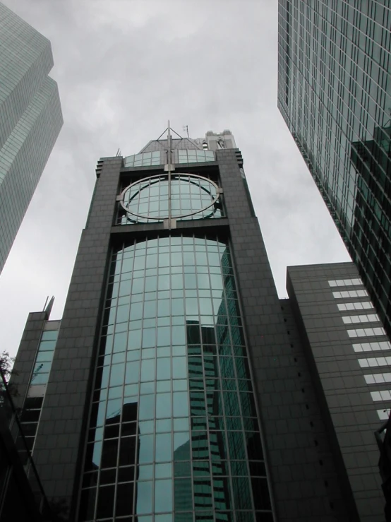 view up the front of buildings from the ground