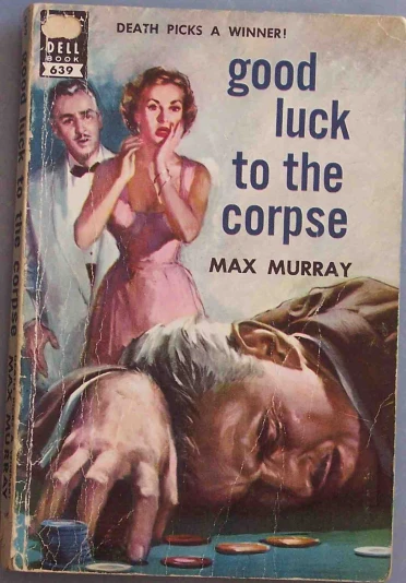 a paperback cover of a man being murdered