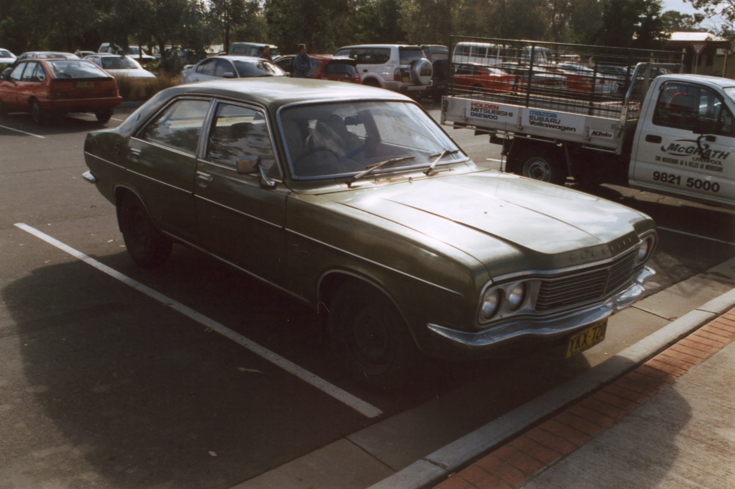 a car that is parked in a parking lot