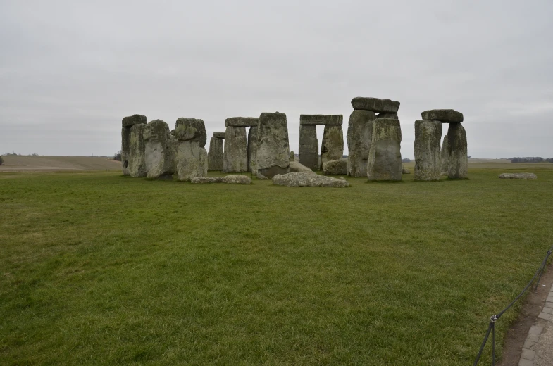 stonehenge standing in the middle of a field