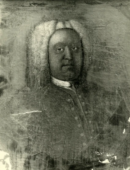 an old portrait of a black man with a white hair