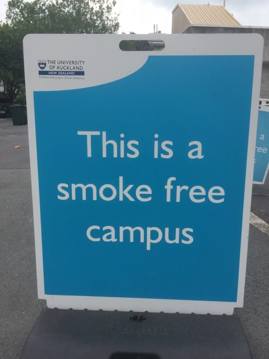 a sign advertising this is a smoke free cam