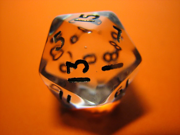 the letter n on a dice is black on the inside of the dice