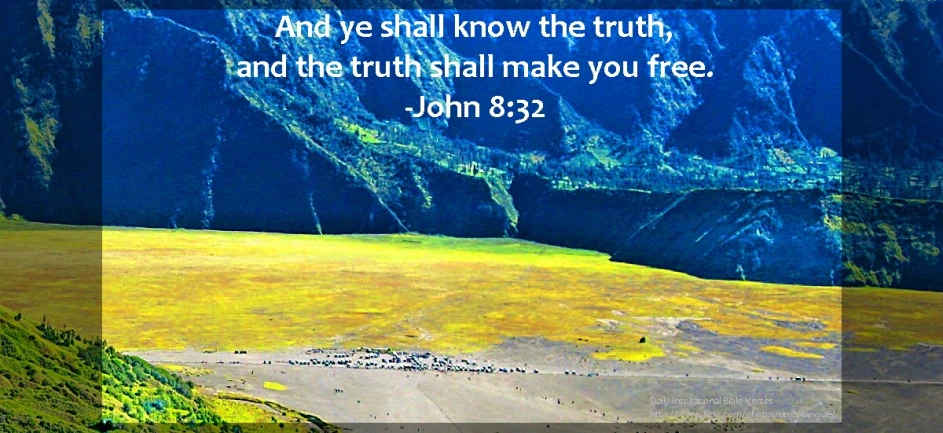 an image of the mountains and clouds with the bible verse about be free