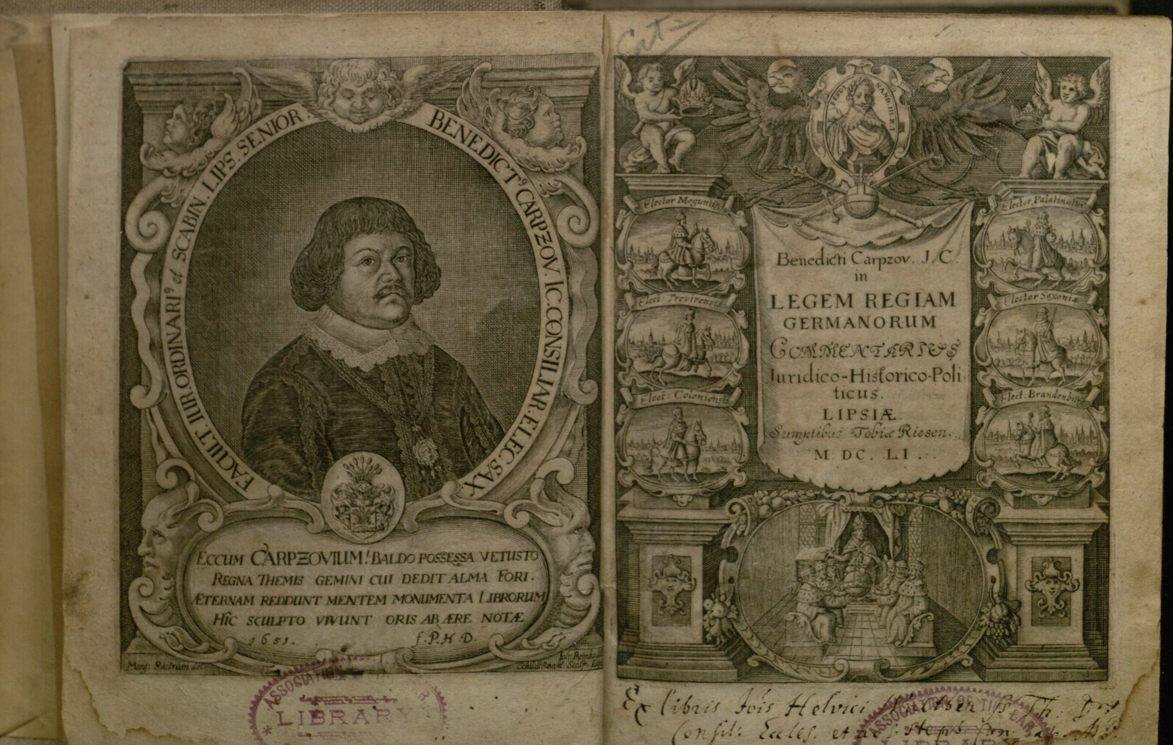 an open book with a drawing of a man on the cover