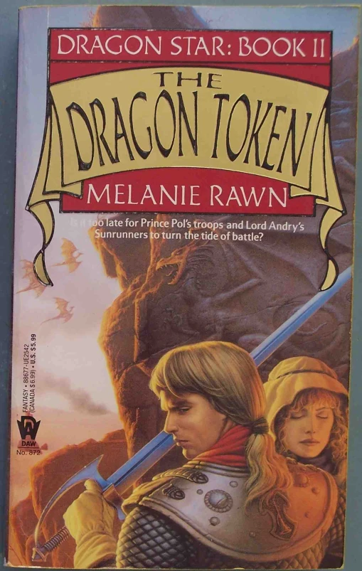 the cover of a novel with a sword