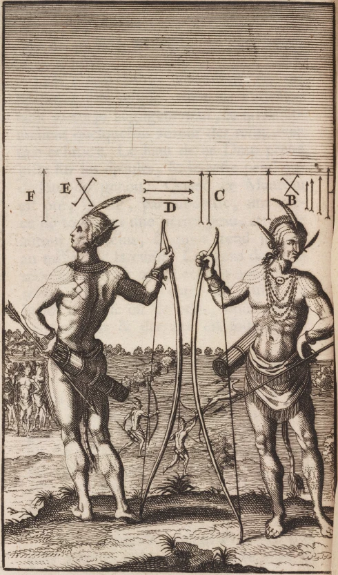 an old illustration shows two men with swords