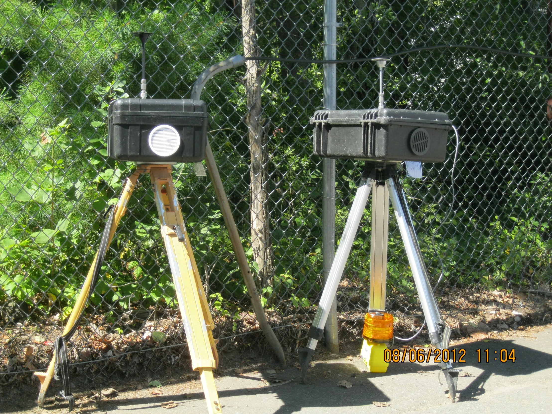 a couple of cameras that are on some type of tripod