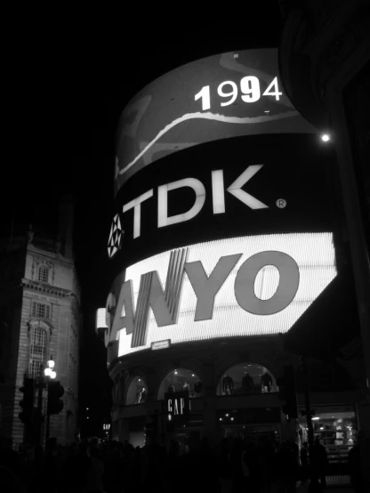 a black and white po of the tidtk sign