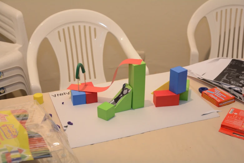 a small toy set on a table