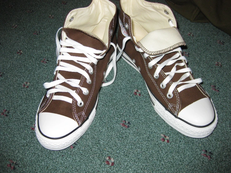shoes showing the laces on them, and the bottom