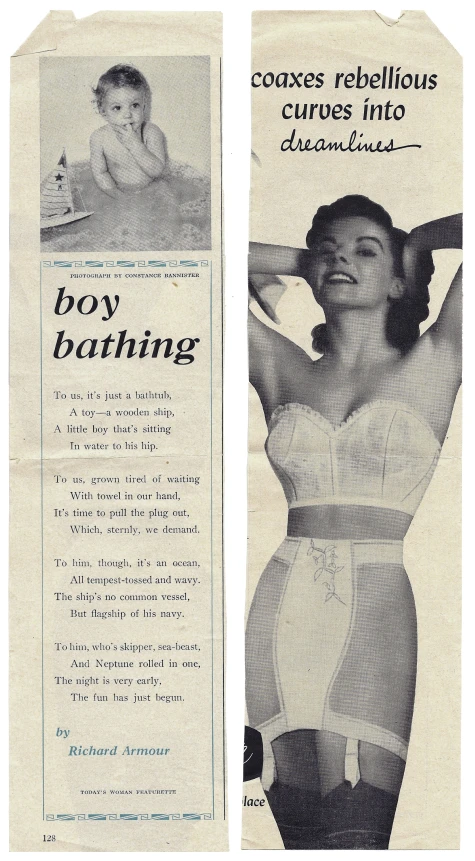 an ad for the body bathing products and its description