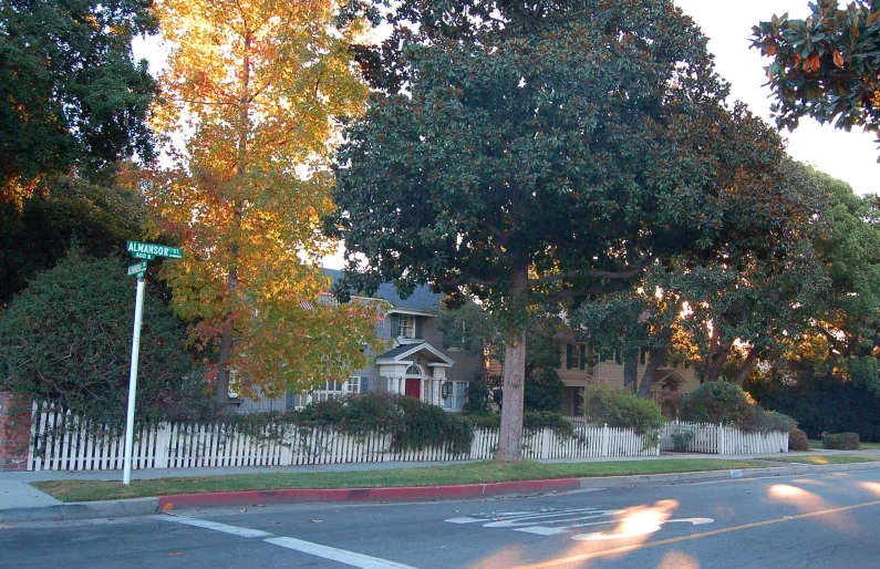 the street in front of a suburban home