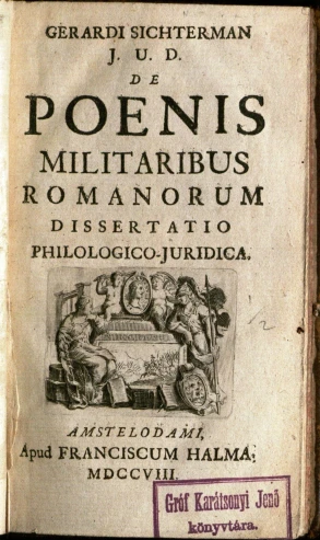 an old, book on political literature with an inscription