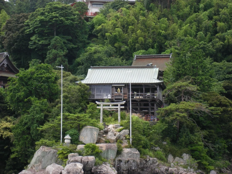 a building that is on top of a hill