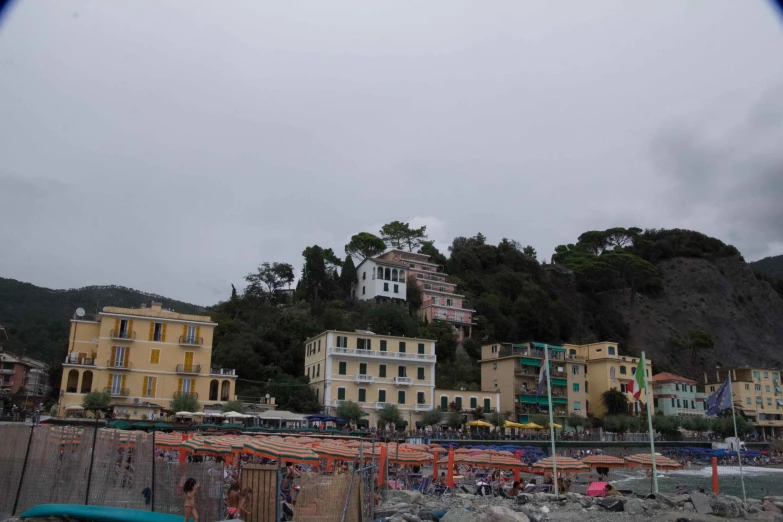 a very big hillside with many buildings and some people