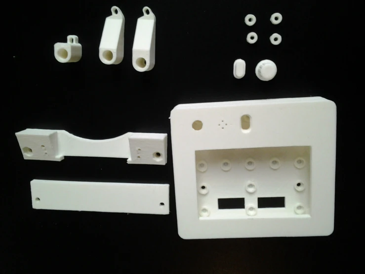 a close up of some parts for a device