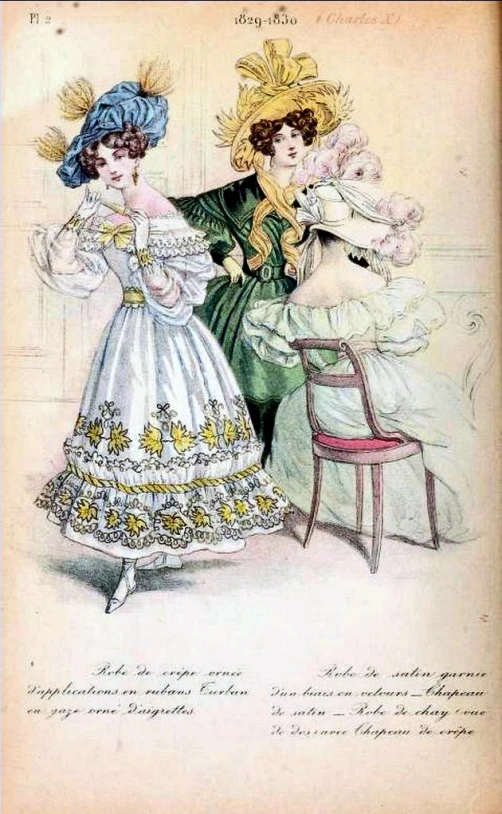 two victorian women, one in a dress and the other in a formal dress