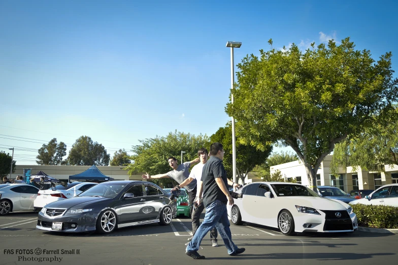 several cars are parked on a parking lot