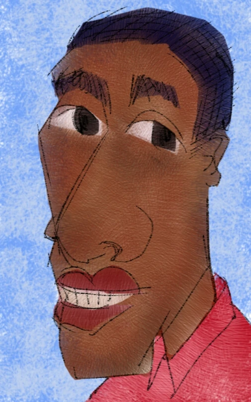 this is a mixed po of a smiling black man