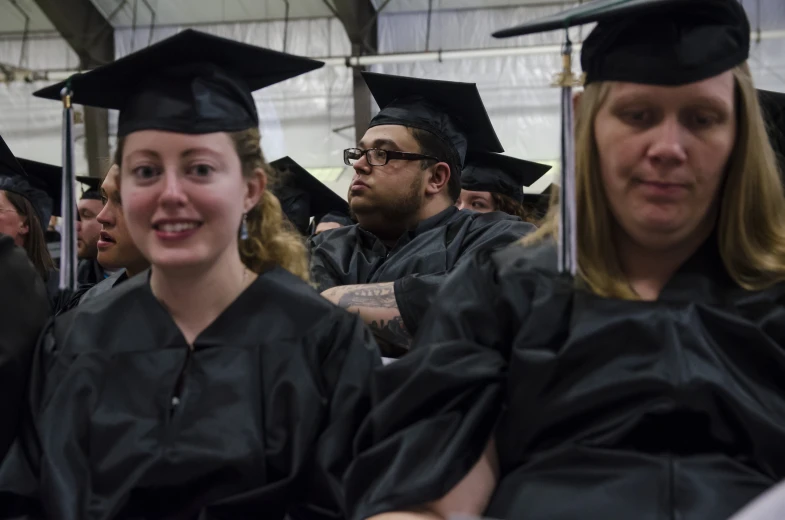 there are many people in a graduation ceremony