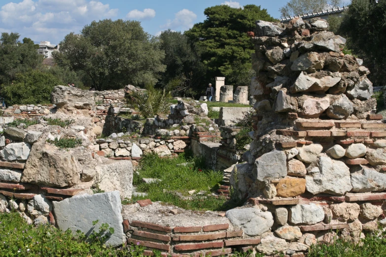 an ancient roman city that has fallen apart