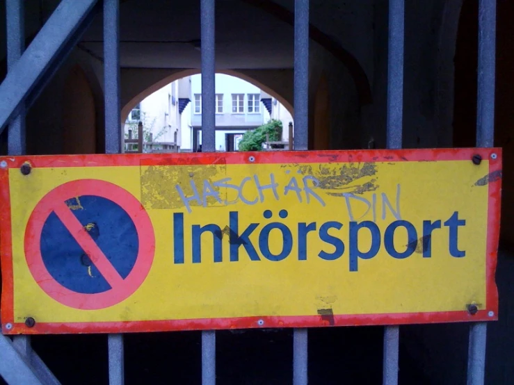 a sign on a gate stating to not be taken away