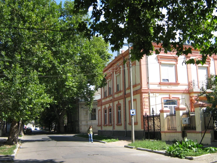 the houses on this street have three stories