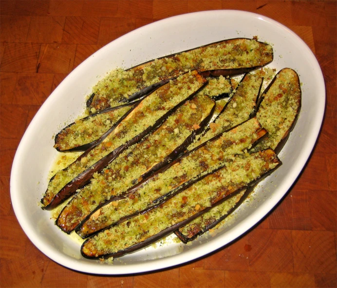 this is a dish of fried eggplant