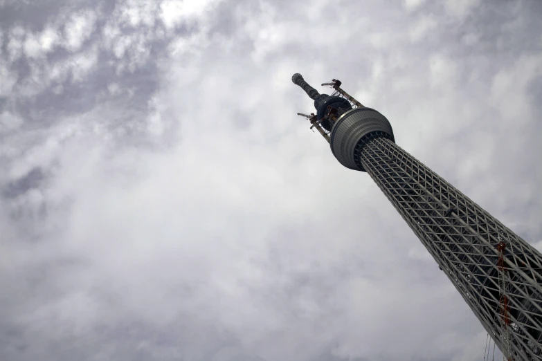 a big tower that has a clock on it