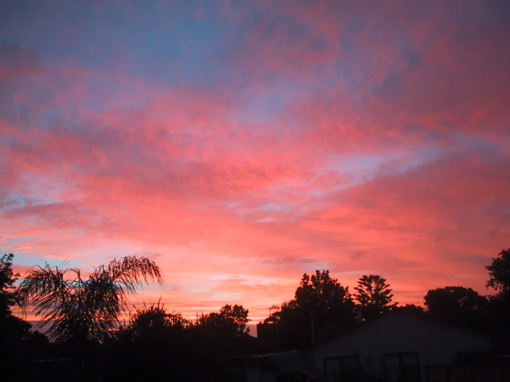 a sunset at the end of a cloudy day