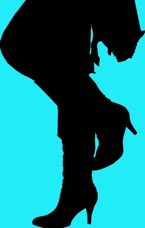 the silhouette of a man holding a bottle in his left hand