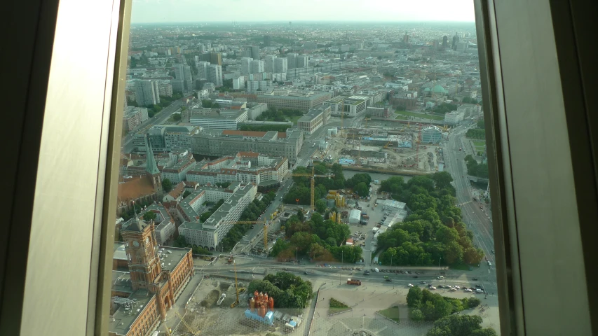 a panoramic view of a busy city area