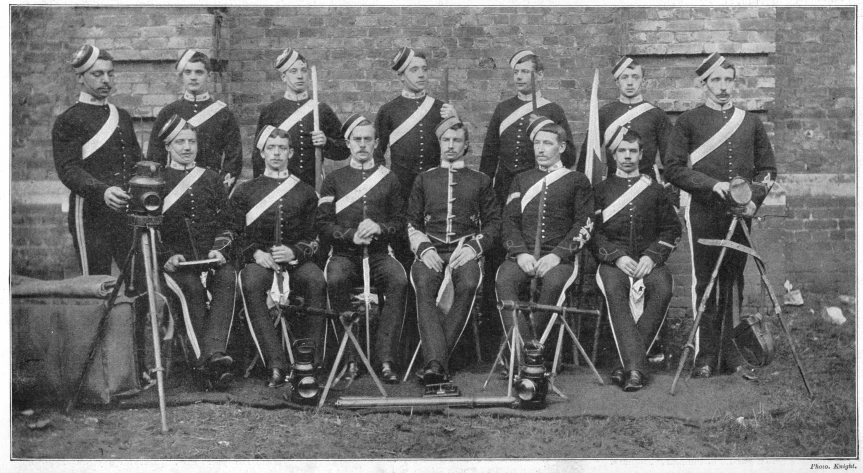 old black and white po of a marching team