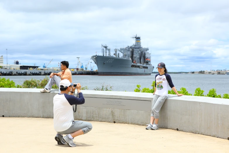 a man taking a po with a camera