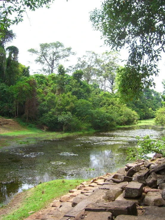 the pond at this area is a little short distance from you