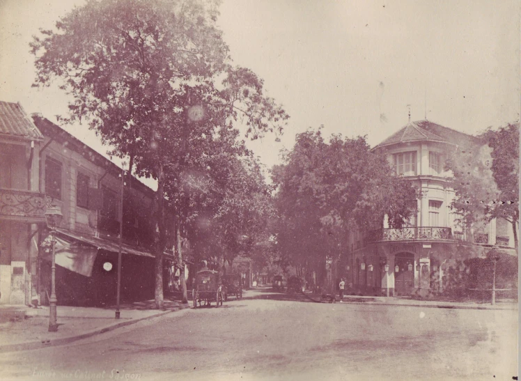 old town houses line the street of this city street