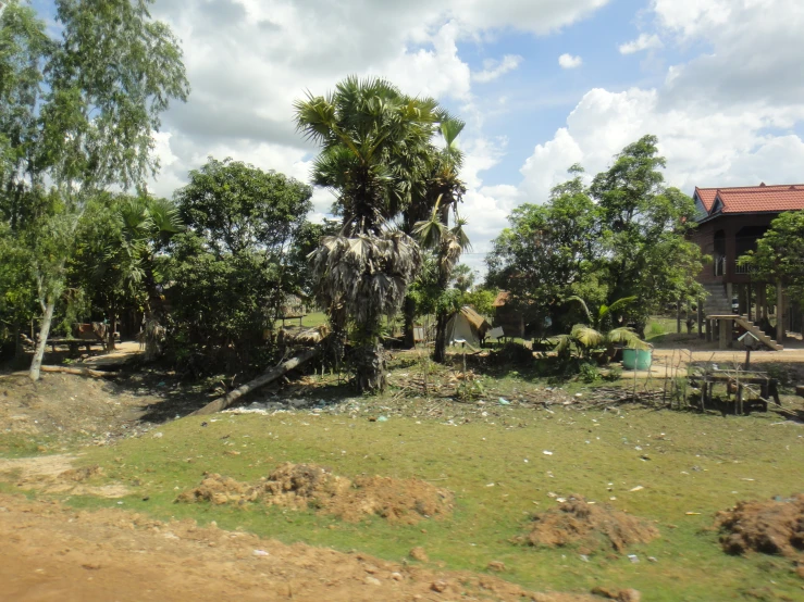 a house with some trees in the background