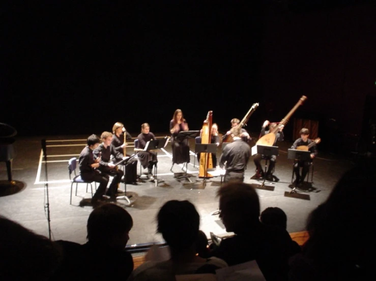 the cell music ensemble is performed on stage