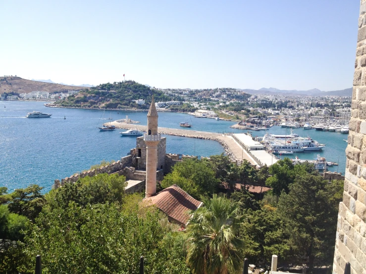 a large body of water with boats in it