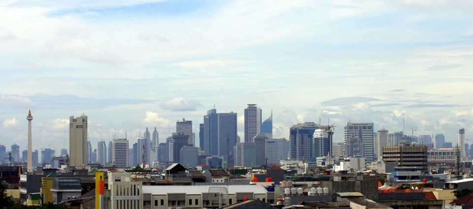 an image of a city with tall buildings