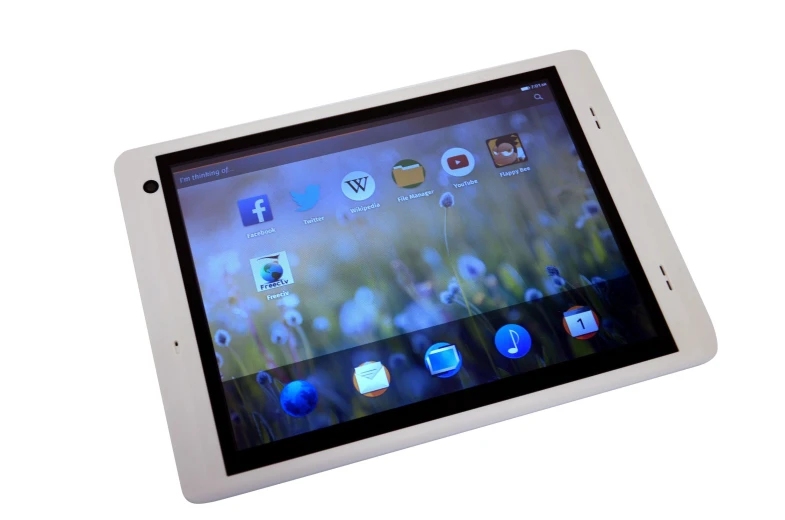 an ipad with various operatings is opened