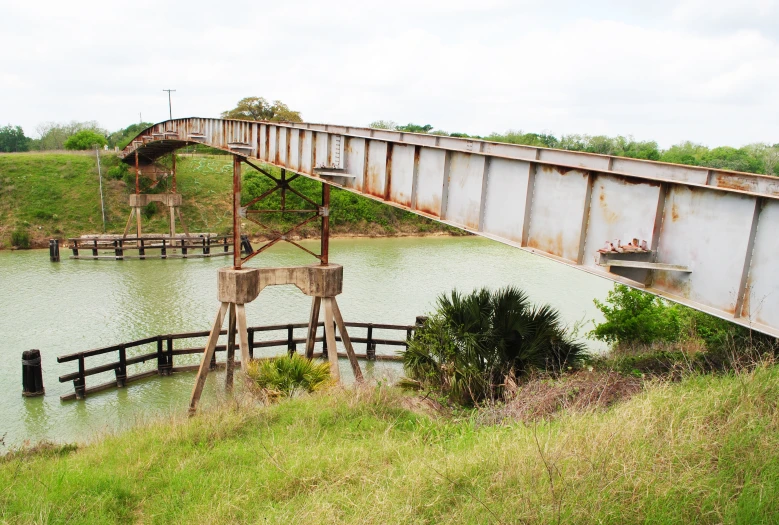 a train bridge over a body of water