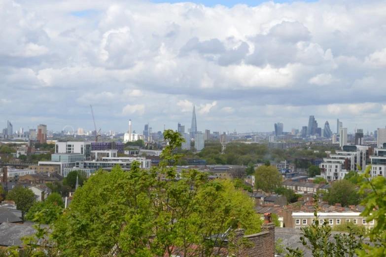 view of london from high rise buildings from the sky