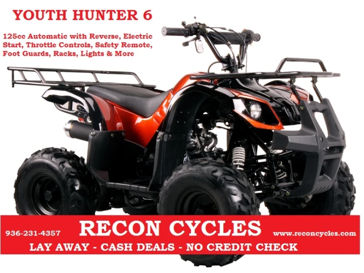 the flyer for a youth atv club