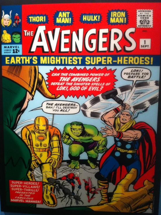 avengers comic magazine cover with a hulk on the cover