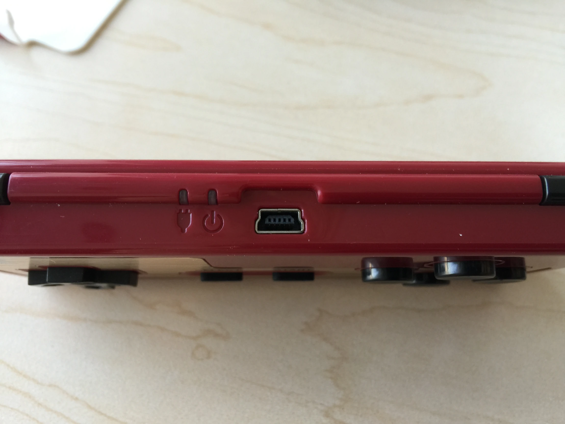 a red case that has some metal keys in it