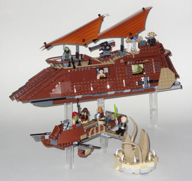 a lego pirate ship set is shown in this image