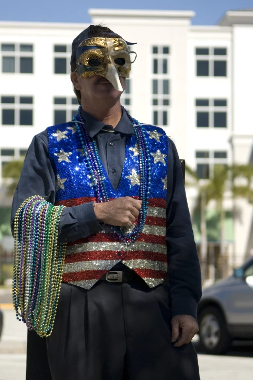 a man in a costume, smoking a cigarette