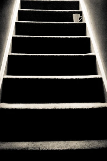 an artistic black and white pograph of a staircase